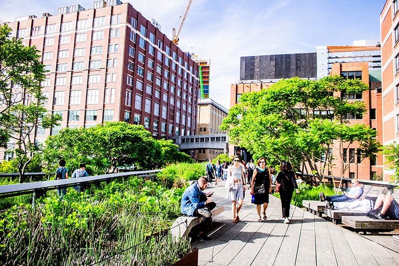Balancing increases in affordable housing in resource-rich areas with investments in low-income neighborhoods (the highline walkway)