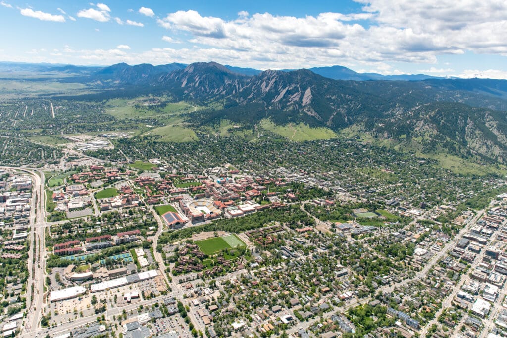 Boulder, CO Aerial View