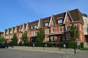 Small town houses shown