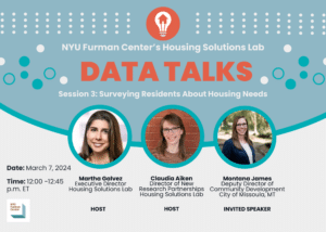 Invite to Data Talks 3: Surveying Residents About Housing Needs