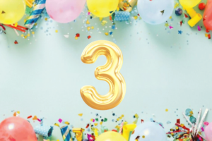 Festive image celebrates the Lab turning 3