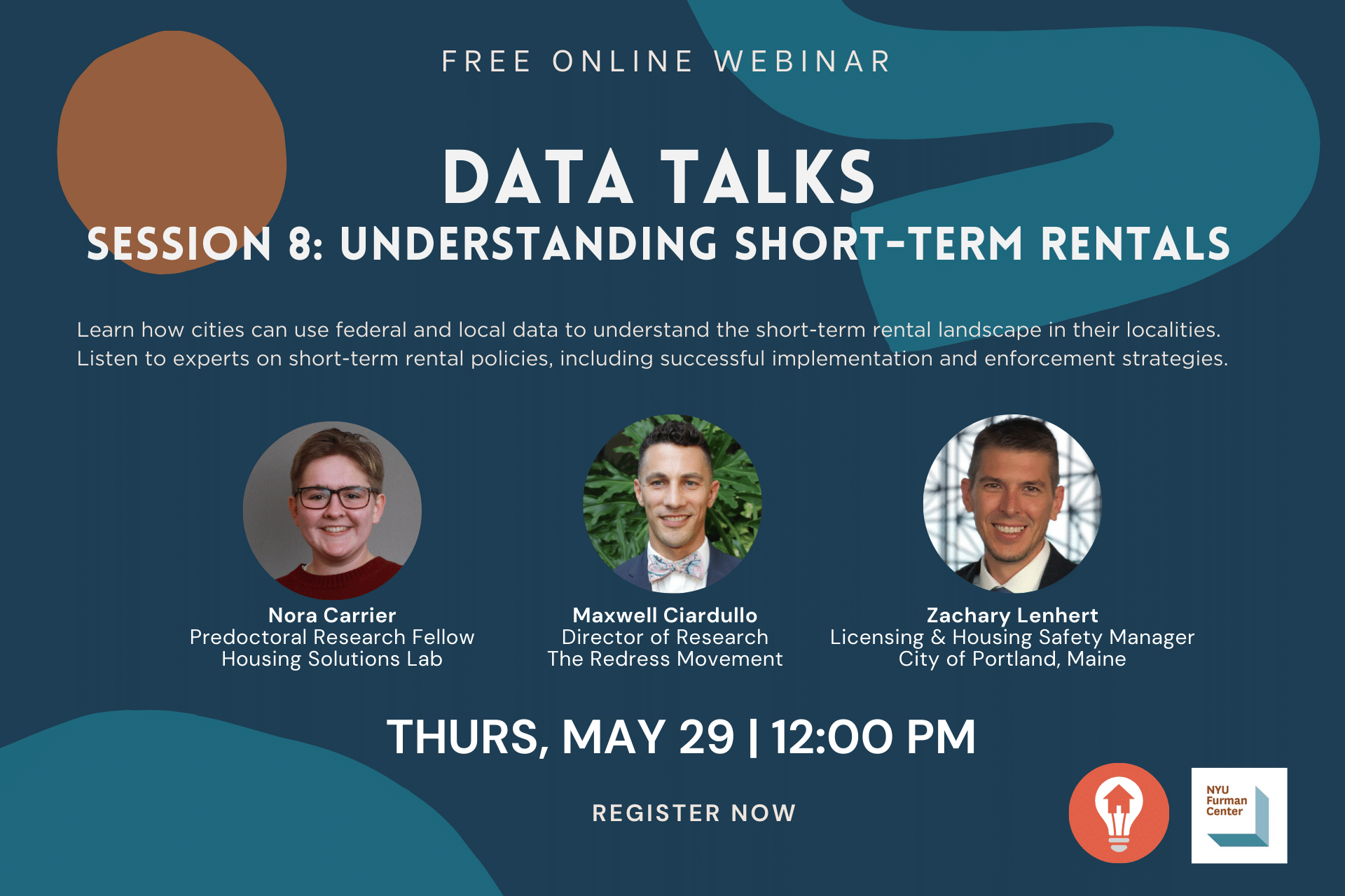 Invitation to Data Talks 8: Understanding Rental Registries. All information is included in the blog post that follows the image.